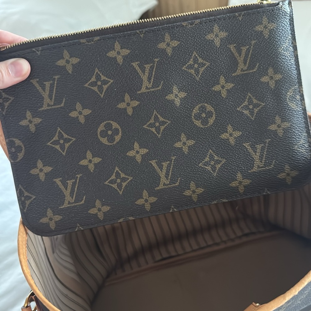 Louis Vuitton Brown Monogram Tote Bag - Picture 3 of 5